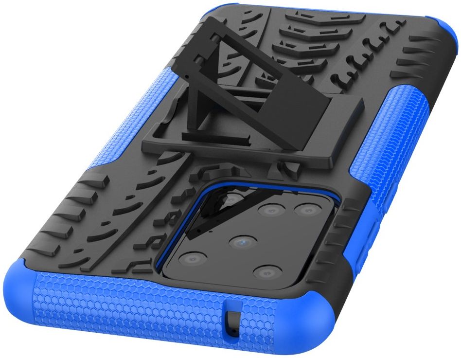 Samsung Galaxy S20 Ultra Hybride Kickstand Hoesje Blauw afbeelding 7
