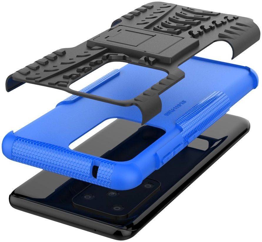 Samsung Galaxy S20 Ultra Hybride Kickstand Hoesje Blauw afbeelding 8