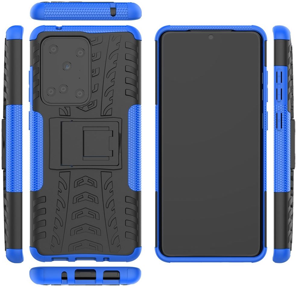 Samsung Galaxy S20 Ultra Hybride Kickstand Hoesje Blauw afbeelding 9