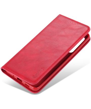 AZNS Retro Samsung Galaxy S20 Ultra Portemonnee Stand Hoesje Rood Hoesjes
