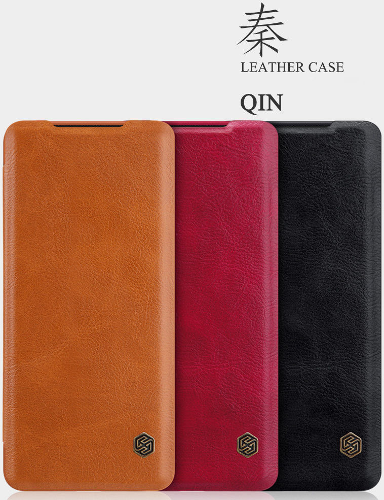 Nillkin Qin Series Book Samsung Galaxy S20 Ultra Hoesje Leer Rood afbeelding 9