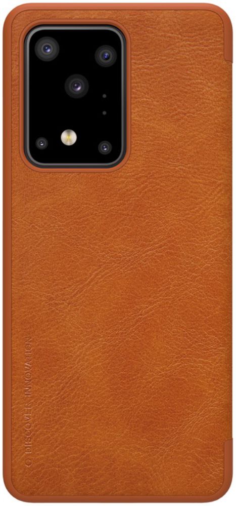 Nillkin Qin Series Book Samsung Galaxy S20 Ultra Hoesje Leer Bruin afbeelding 1