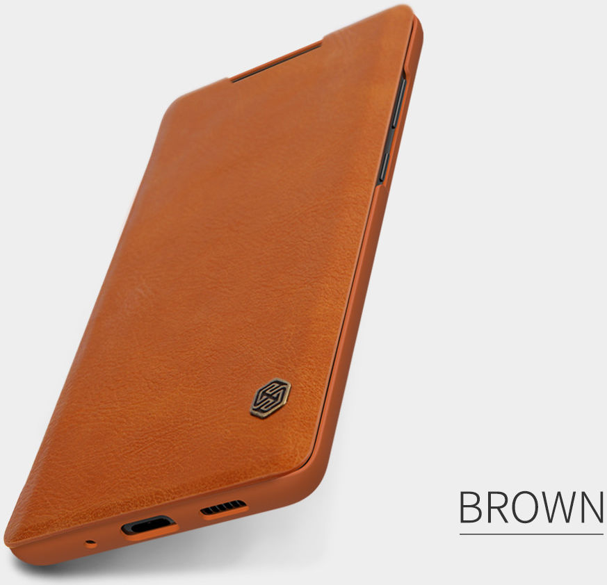 Nillkin Qin Series Book Samsung Galaxy S20 Ultra Hoesje Leer Bruin afbeelding 6