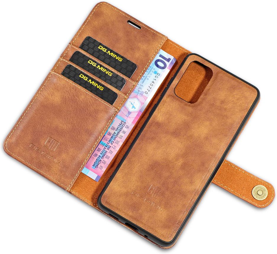 Samsung Galaxy S20 Ultra 2-in-1 Bookcase en Back Cover Hoesje Bruin afbeelding 4