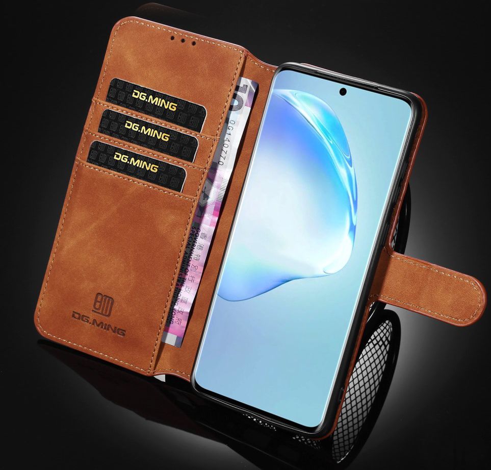 DG Ming Retro Portemonnee Samsung Galaxy S20 Ultra Hoesje Bruin afbeelding 8