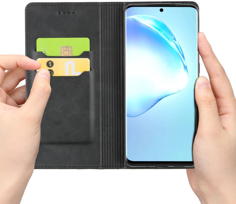 Samsung Galaxy S20 Ultra Hoesje Portemonnee Stand Kunstleer Zwart afbeelding 7