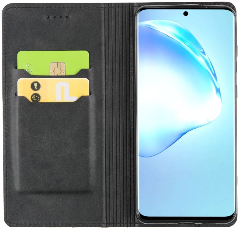 Samsung Galaxy S20 Ultra Hoesje Portemonnee Stand Kunstleer Zwart afbeelding 2