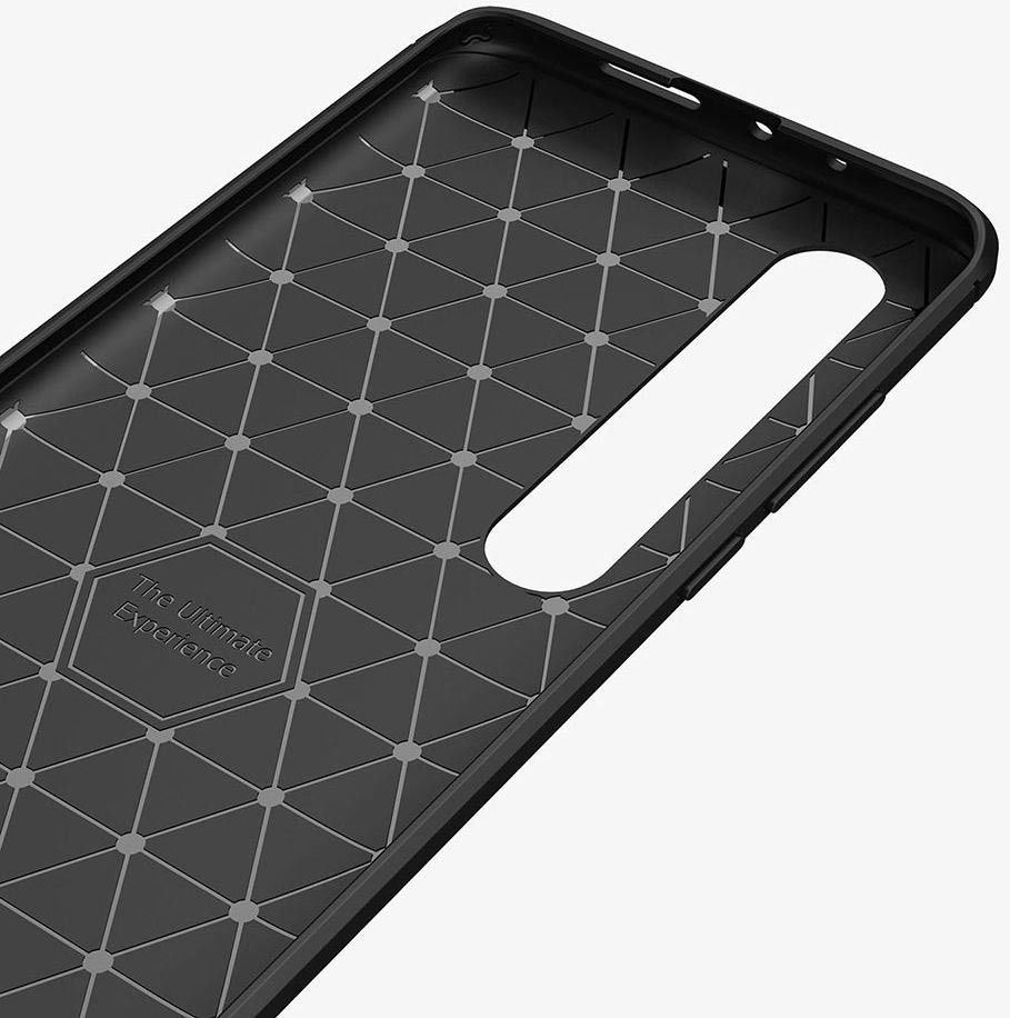 Xiaomi Mi 10 / Mi 10 Pro Hoesje Geborsteld en Flexibel TPU Zwart afbeelding 8