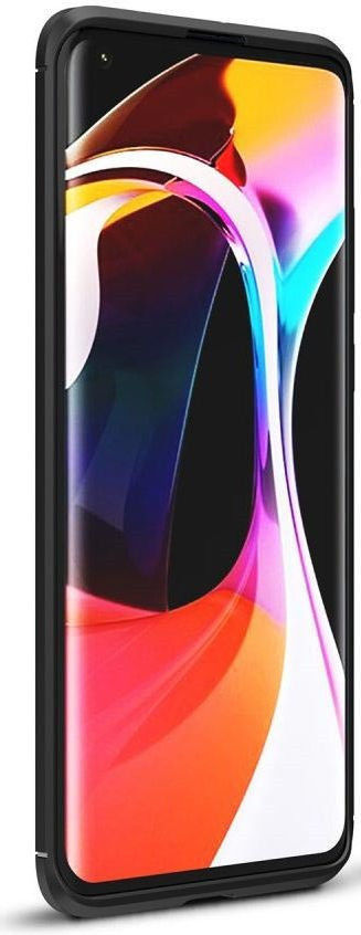 Xiaomi Mi 10 / Mi 10 Pro Hoesje Geborsteld en Flexibel TPU Zwart afbeelding 2