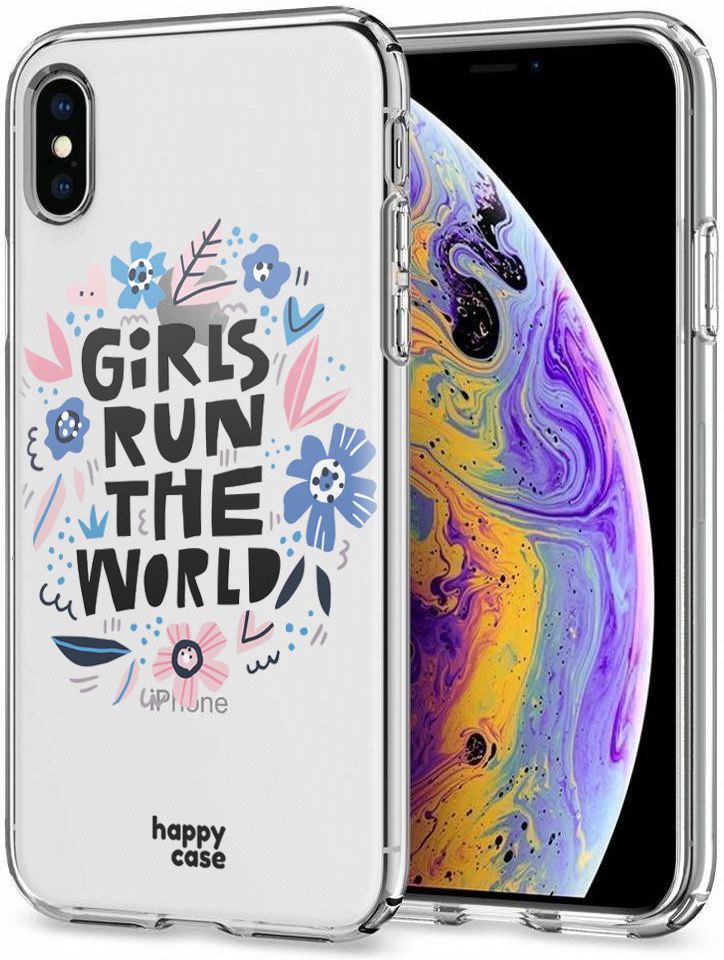 HappyCase Apple IPhone XS Hoesje Flexibel TPU Quote Print afbeelding 2