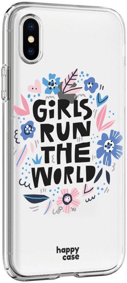 HappyCase Apple IPhone XS Hoesje Flexibel TPU Quote Print afbeelding 4