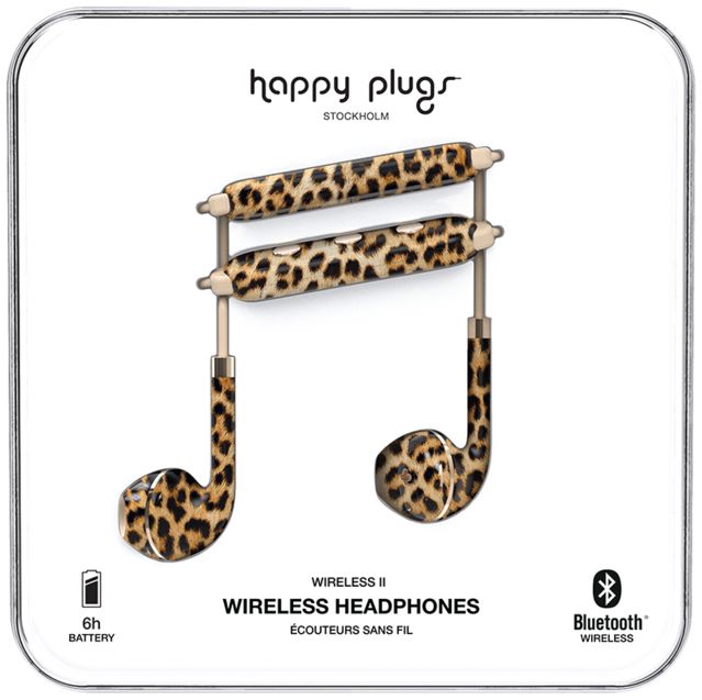 Happy Plugs Wireless II Draadloze In-Ear Bluetooth Headset Luipaard afbeelding 4