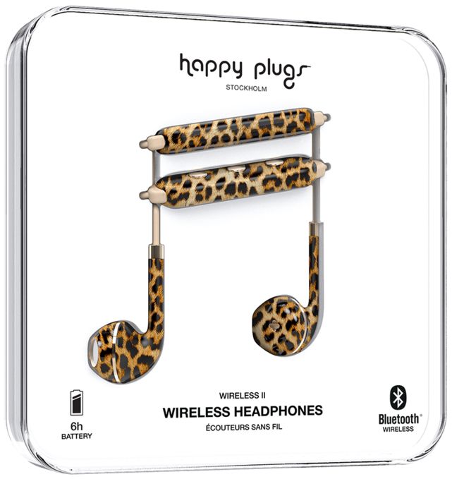 Happy Plugs Wireless II Draadloze In-Ear Bluetooth Headset Luipaard afbeelding 5
