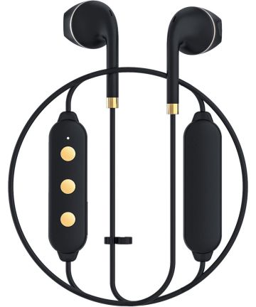 Happy Plugs Wireless II Draadloze In-Ear Bluetooth Headset Zwart/Goud Headsets