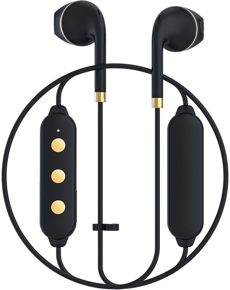 Happy Plugs Wireless II Draadloze In-Ear Bluetooth Headset Zwart/Goud afbeelding 1