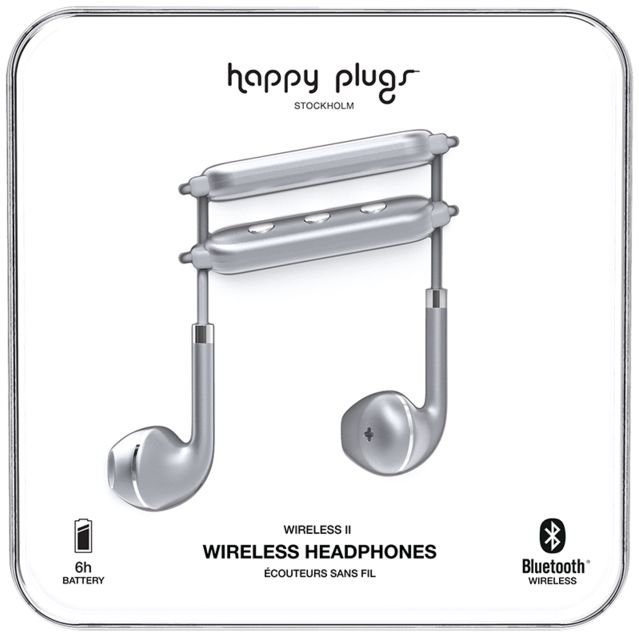 Happy Plugs Wireless II Draadloze In-Ear Bluetooth Headset Grijs afbeelding 5