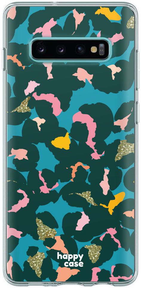 HappyCase Samsung Galaxy S10 Hoesje Flexibel TPU Summer Leopard Print afbeelding 1
