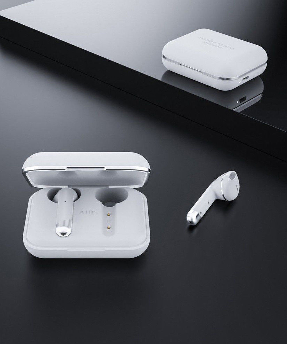 Happy Plugs Air 1 True Wireless Draadloze Oordopjes Wit Marmer afbeelding 7