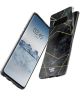 HappyCase Samsung Galaxy S10 Hoesje Flexibel TPU Zwart Marmer Print