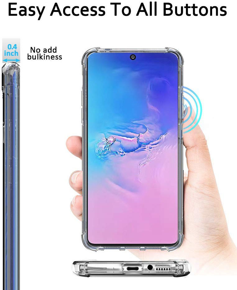 Samsung Galaxy S10 Lite Hoesje Schokbestendig Transparant afbeelding 6