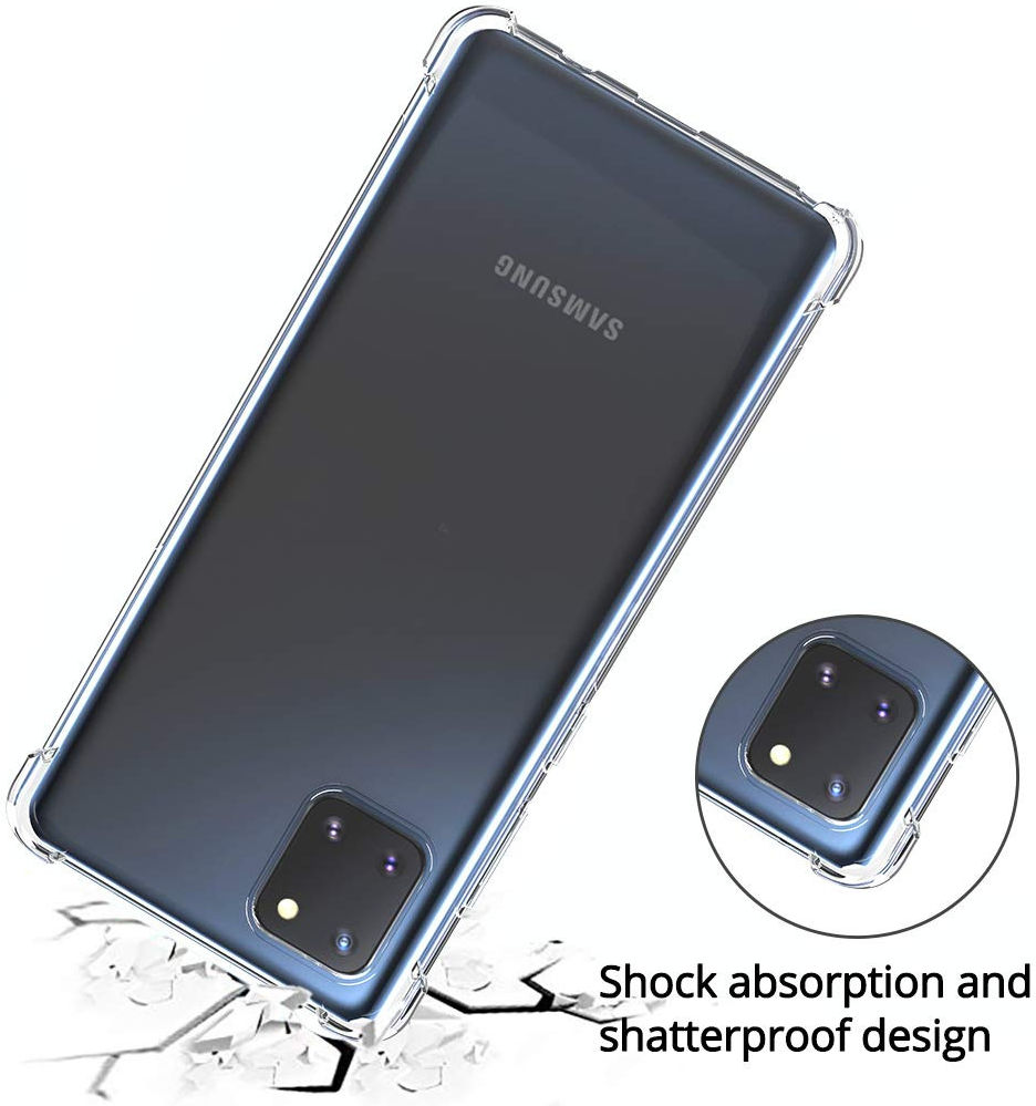 Samsung Galaxy Note 10 Lite Hoesje Schokbestendig Transparant afbeelding 2