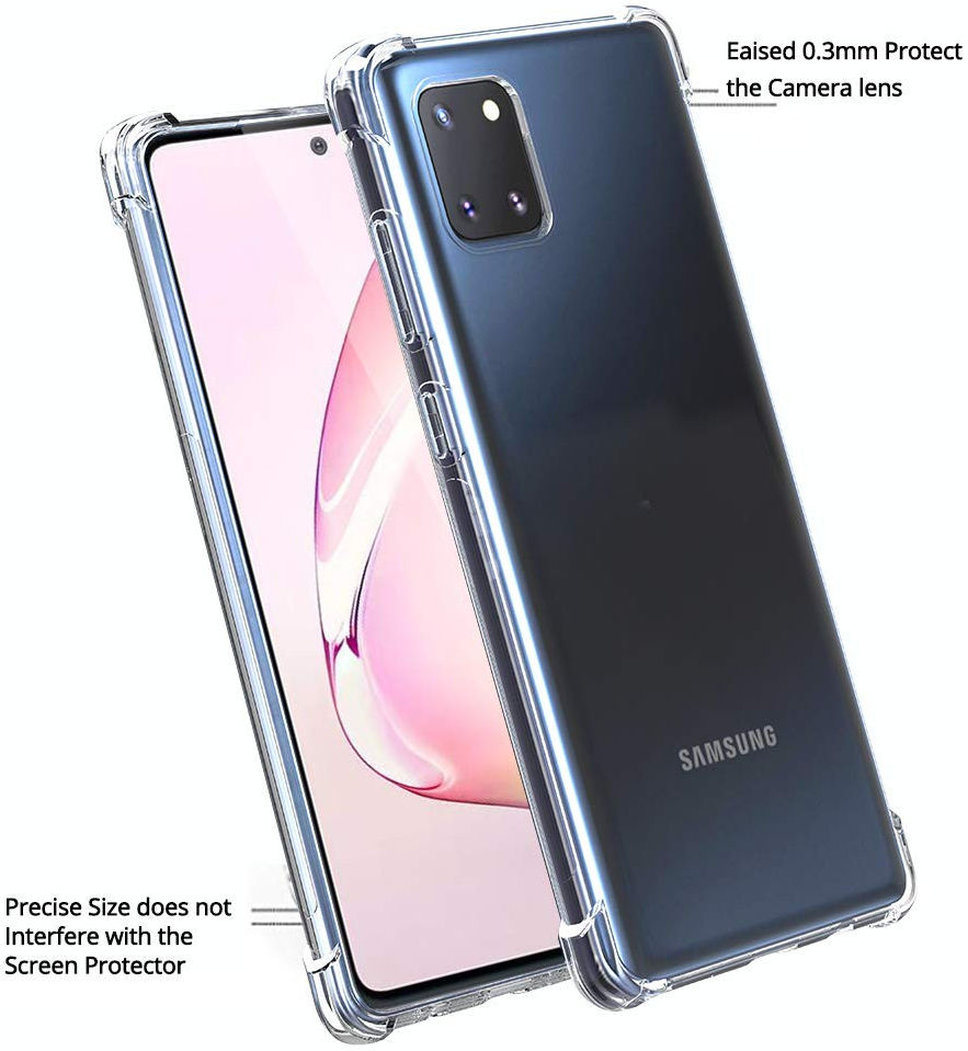 Samsung Galaxy Note 10 Lite Hoesje Schokbestendig Transparant afbeelding 5
