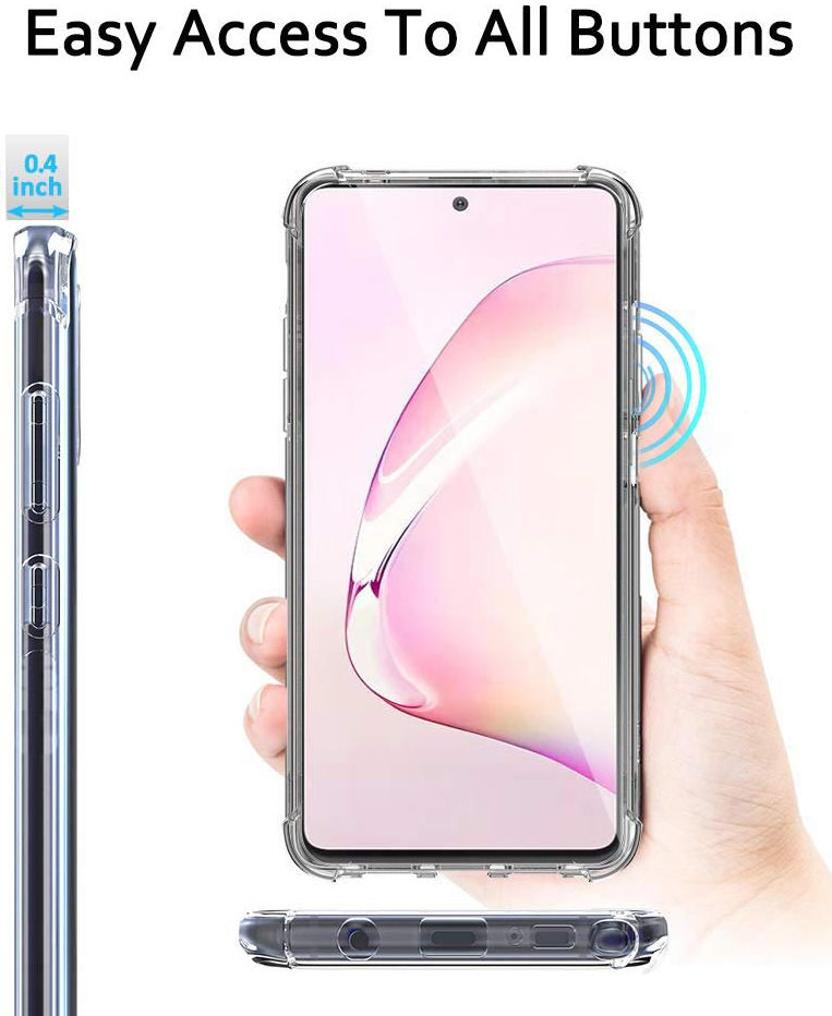 Samsung Galaxy Note 10 Lite Hoesje Schokbestendig Transparant afbeelding 7