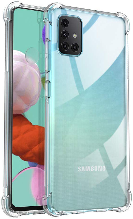Samsung Galaxy A51 Hoesje Shock Proof Transparant afbeelding 2
