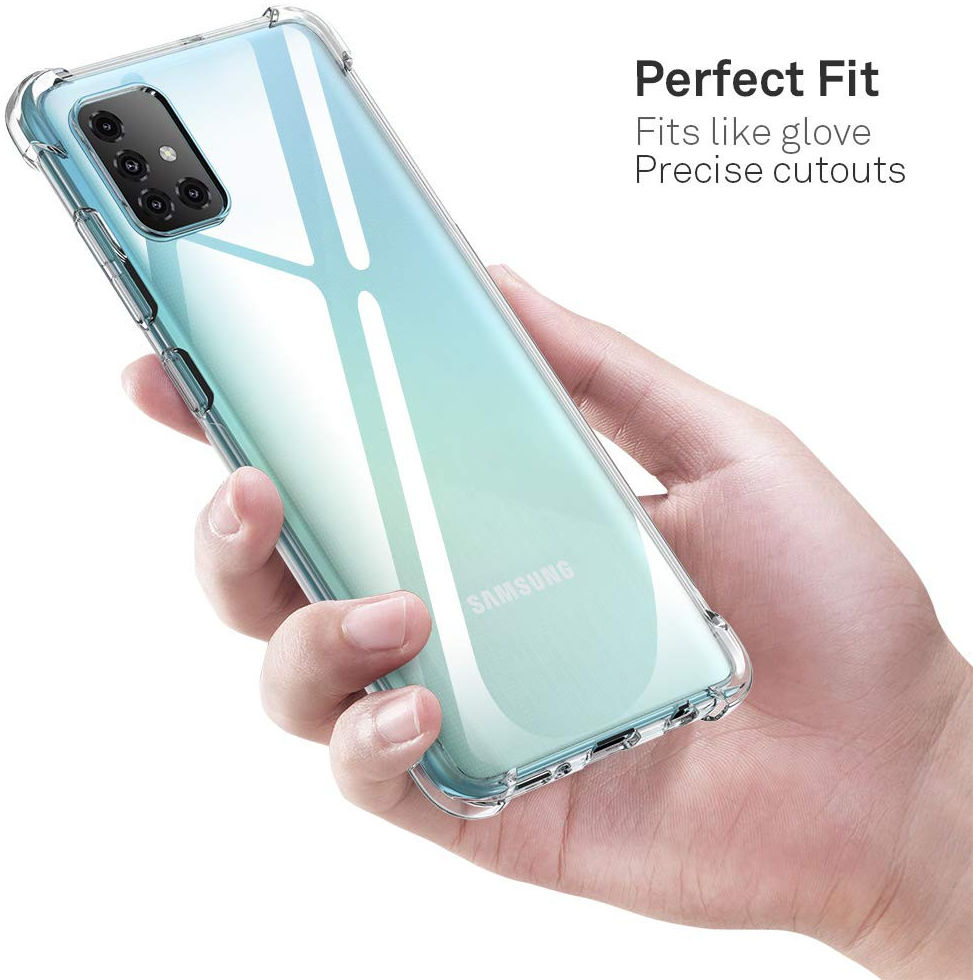 Samsung Galaxy A51 Hoesje Shock Proof Transparant afbeelding 3