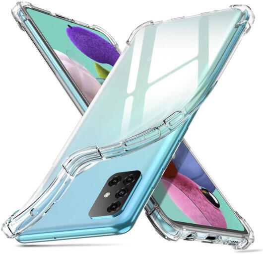 Samsung Galaxy A51 Hoesje Shock Proof Transparant afbeelding 1