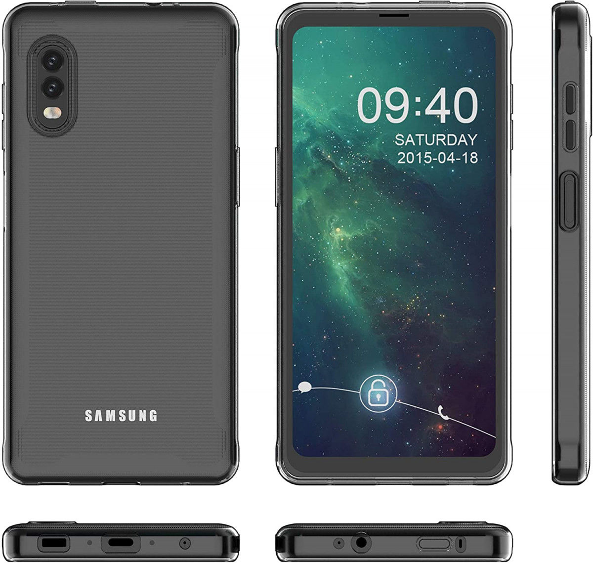 Samsung Galaxy Xcover Pro Hoesje Schokbestendig Transparant afbeelding 9