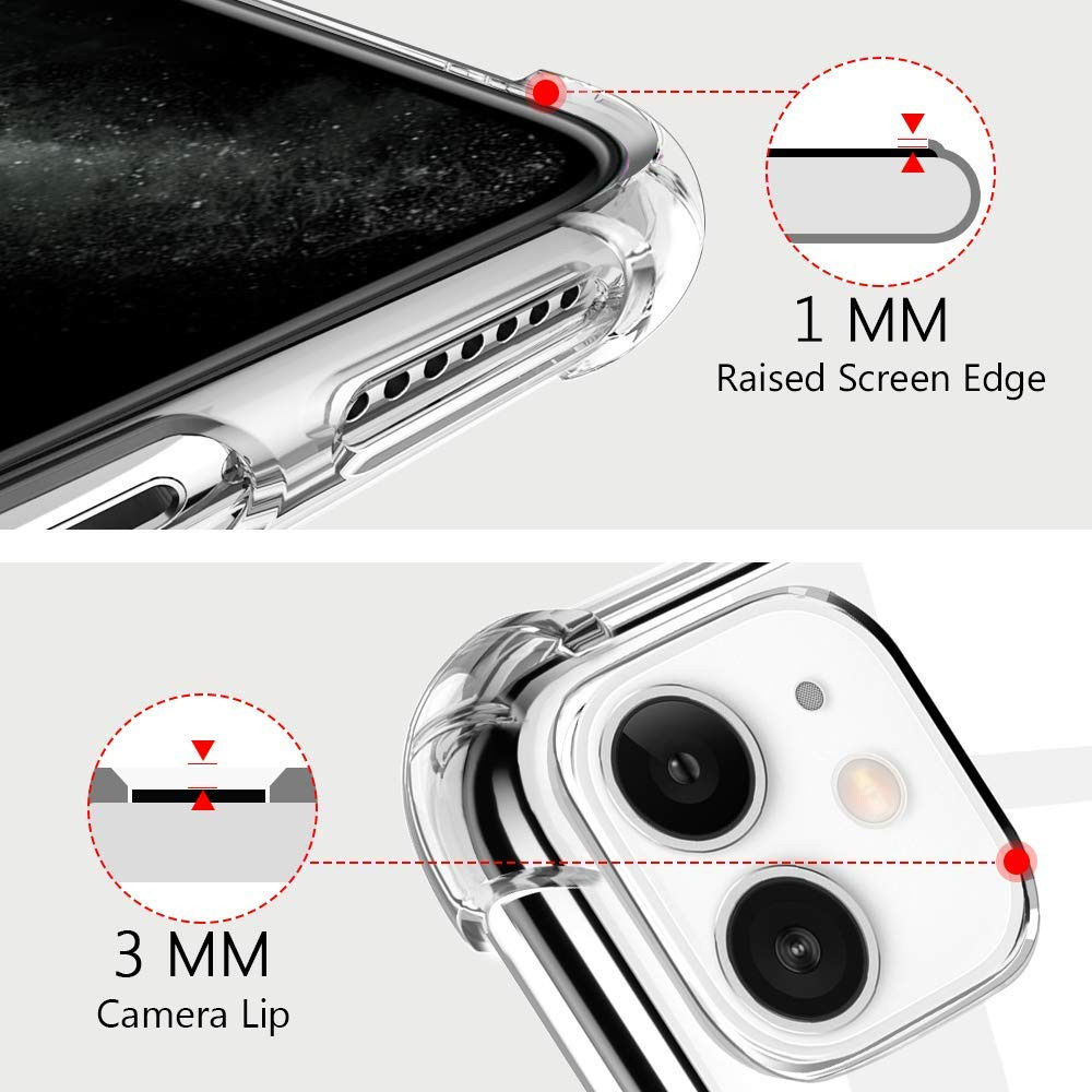 Apple iPhone 11 Hoesje Schokbestendig Transparant afbeelding 6