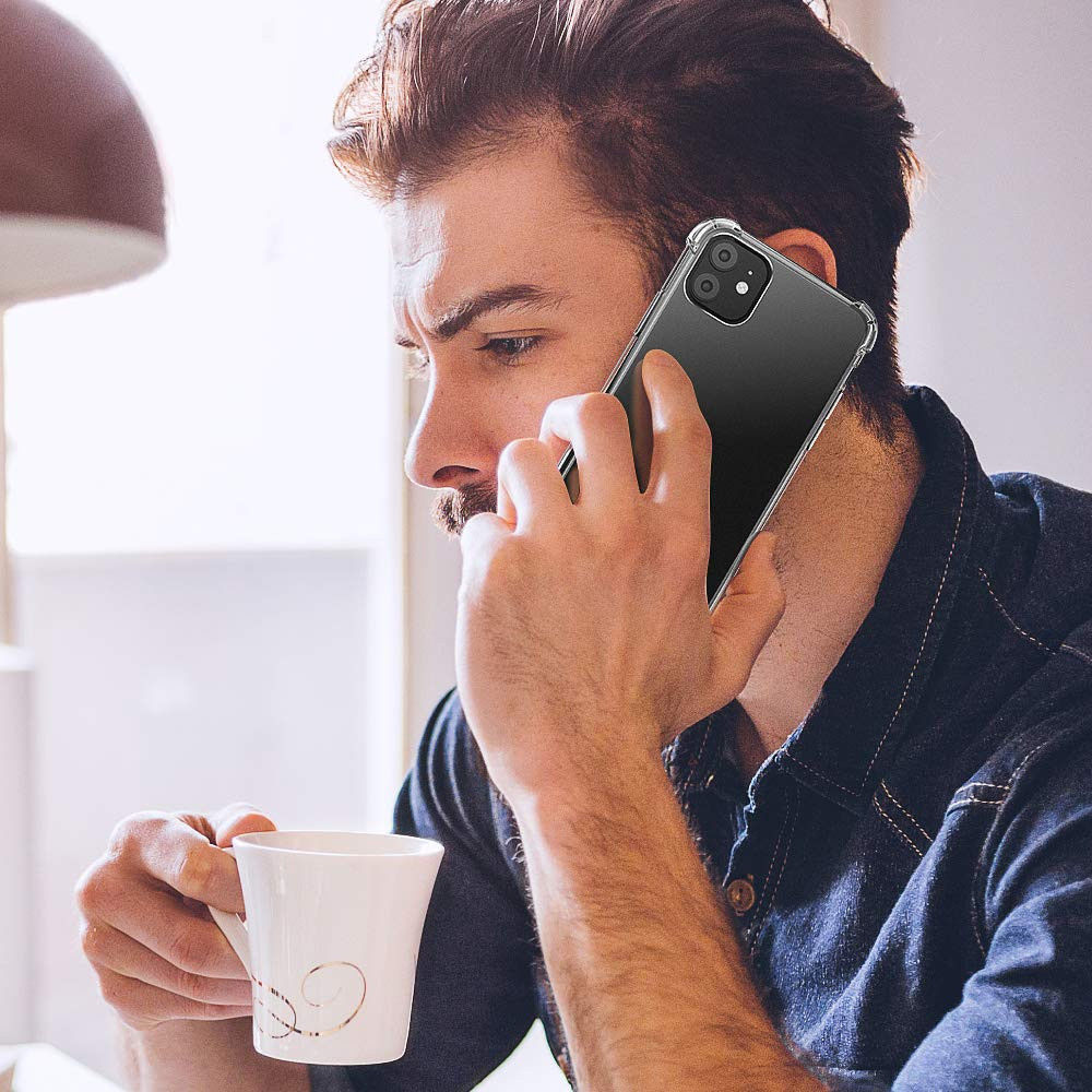 Apple iPhone 11 Hoesje Schokbestendig Transparant afbeelding 8