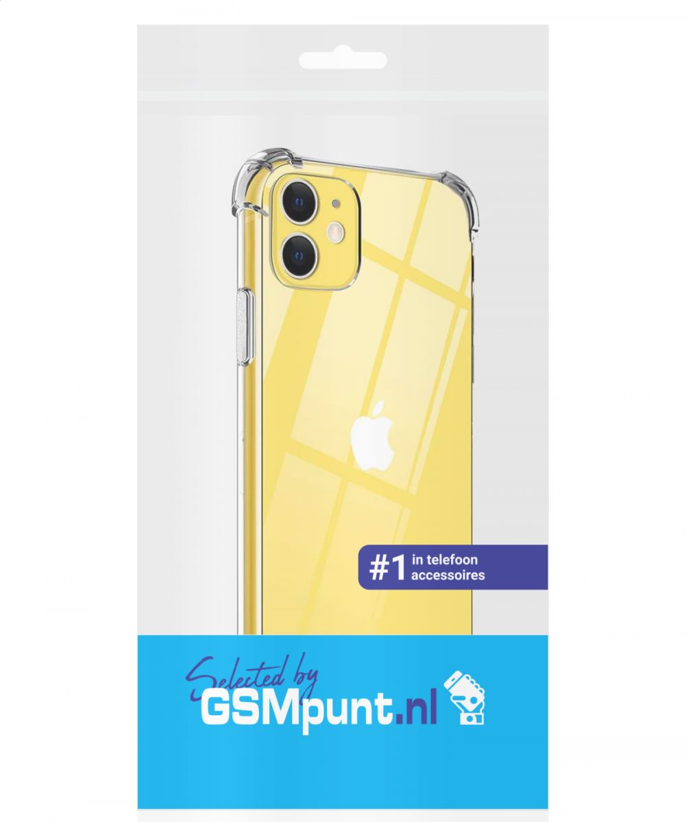 Apple iPhone 11 Hoesje Schokbestendig Transparant afbeelding 2