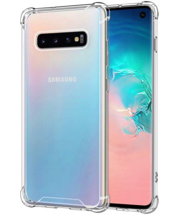 Samsung Galaxy S10 Hoesje Schokbestendig Transparant Hoesjes
