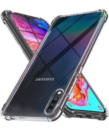 Samsung Galaxy A70 Hoesje Schokbestendig Transparant Hoesjes
