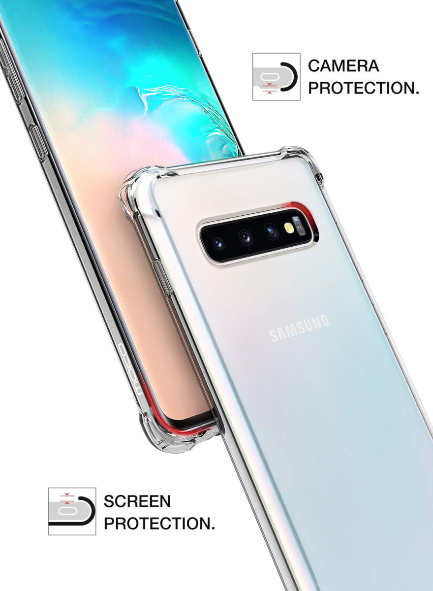 Samsung Galaxy S10E Hoesje Schokbestendig Transparant afbeelding 8
