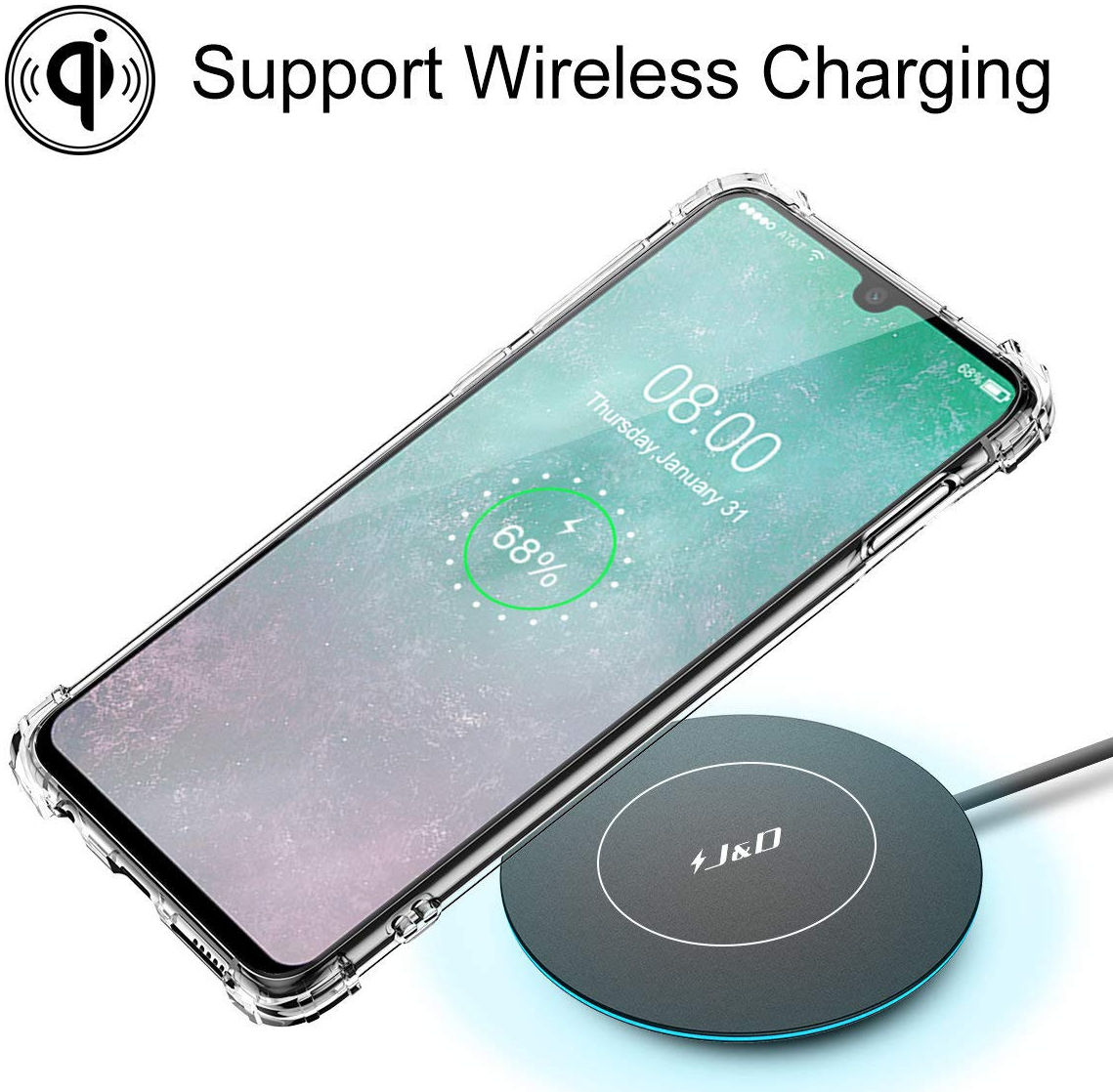 Huawei P30 Lite Schokbestendig Hoesje Transparant afbeelding 4
