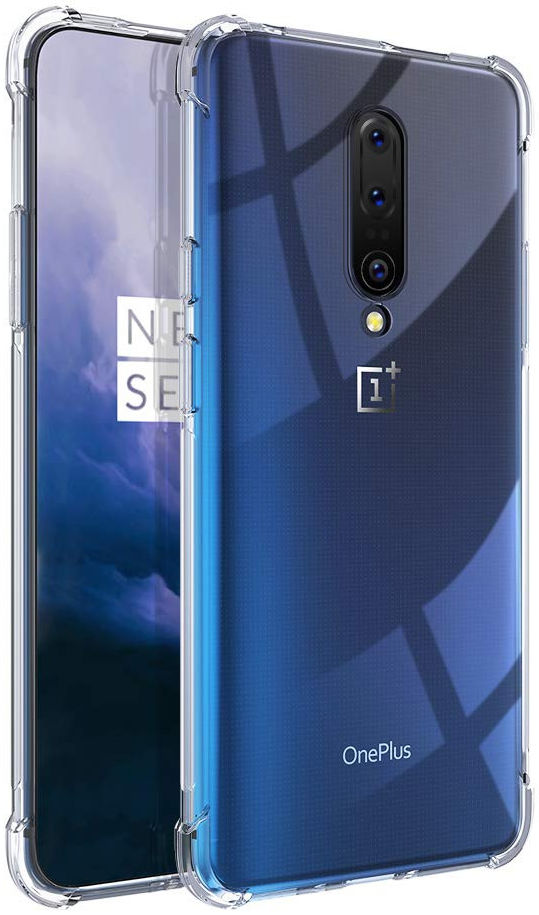 OnePlus 7T Pro Hoesje Schokbestendig Transparant afbeelding 1