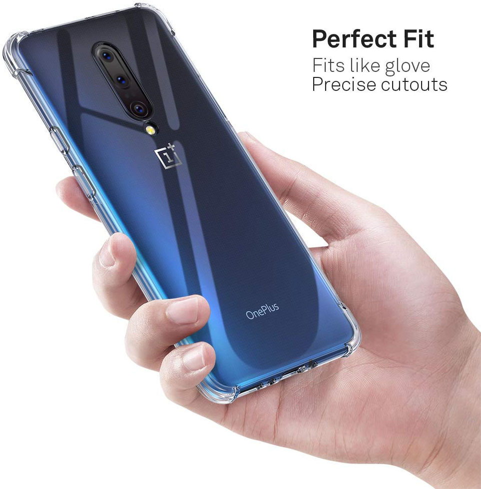 OnePlus 7T Pro Hoesje Schokbestendig Transparant afbeelding 5