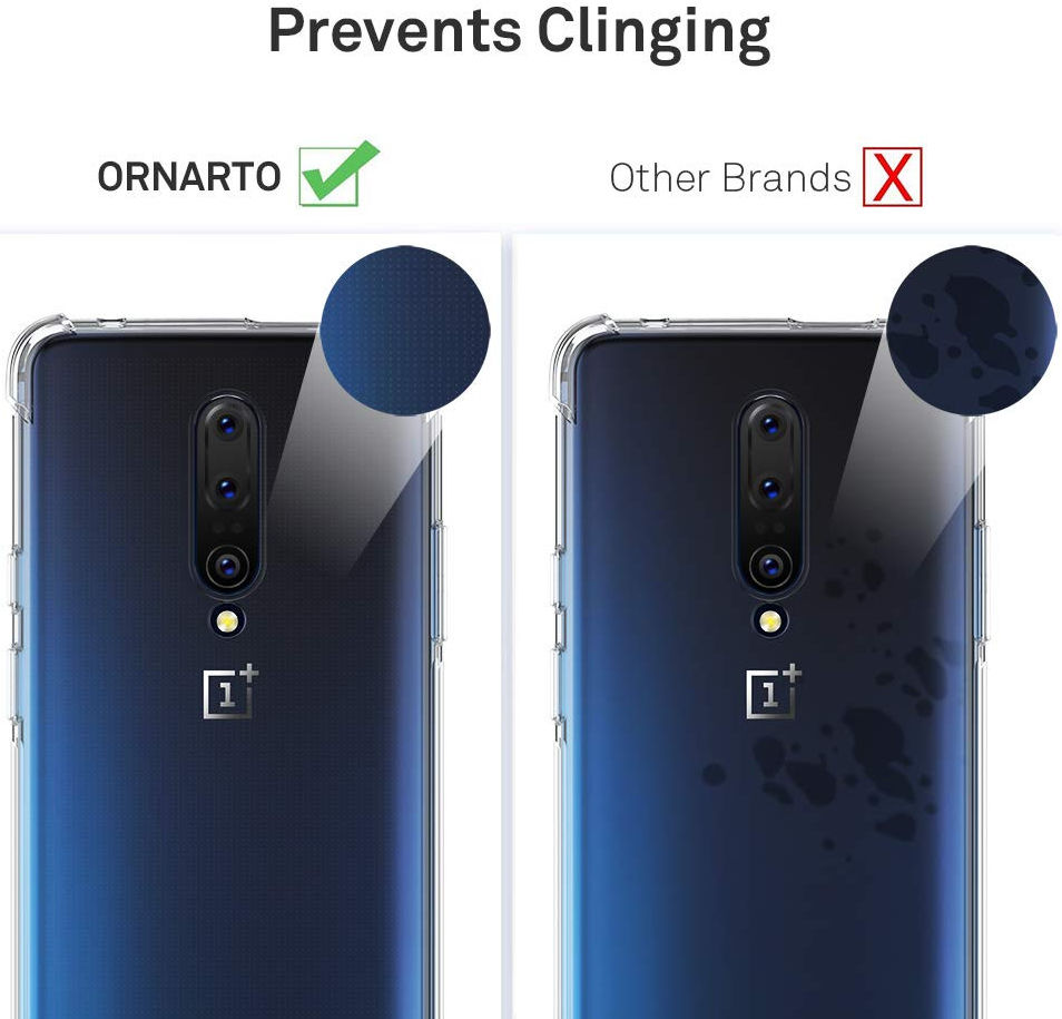 OnePlus 7T Pro Hoesje Schokbestendig Transparant afbeelding 7