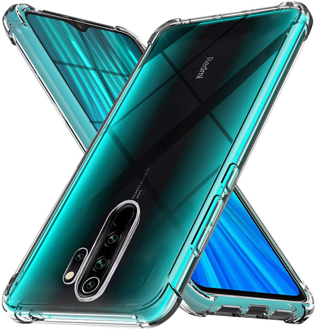 Xiaomi Redmi Note 8 Pro Hoesje Schokbestendig Transparant afbeelding 1