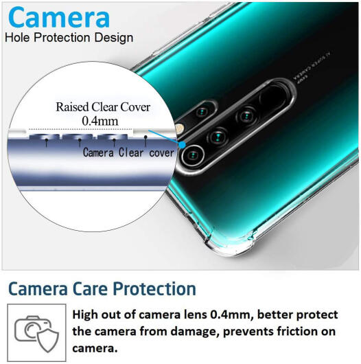 Xiaomi Redmi Note 8 Pro Hoesje Schokbestendig Transparant afbeelding 2