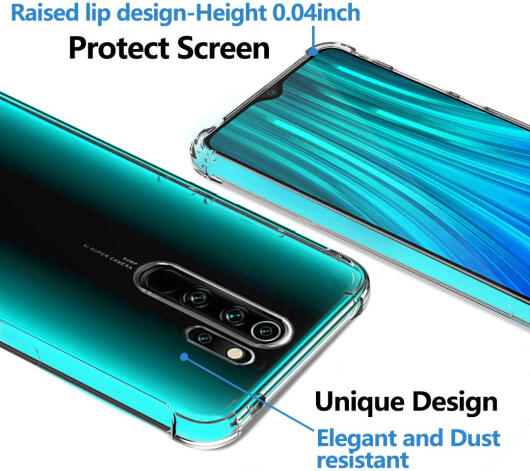 Xiaomi Redmi Note 8 Pro Hoesje Schokbestendig Transparant afbeelding 5