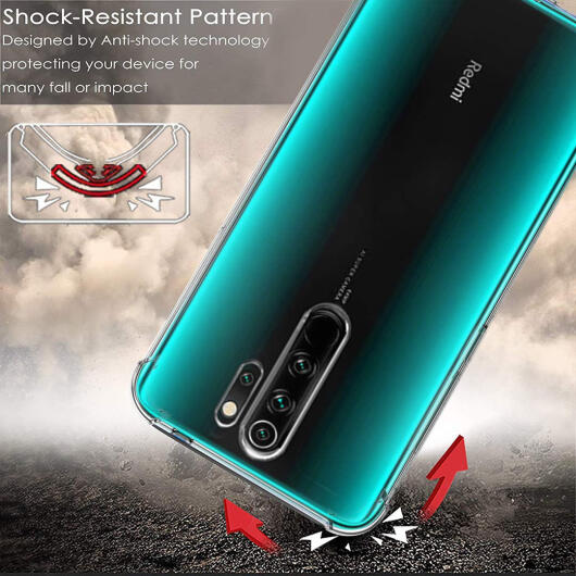 Xiaomi Redmi Note 8 Pro Hoesje Schokbestendig Transparant afbeelding 7