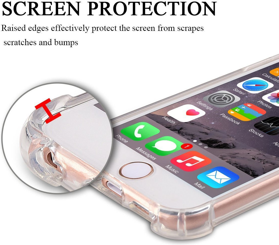 Apple iPhone 6 / 6S Hoesje Schokbestendig Transparant afbeelding 4