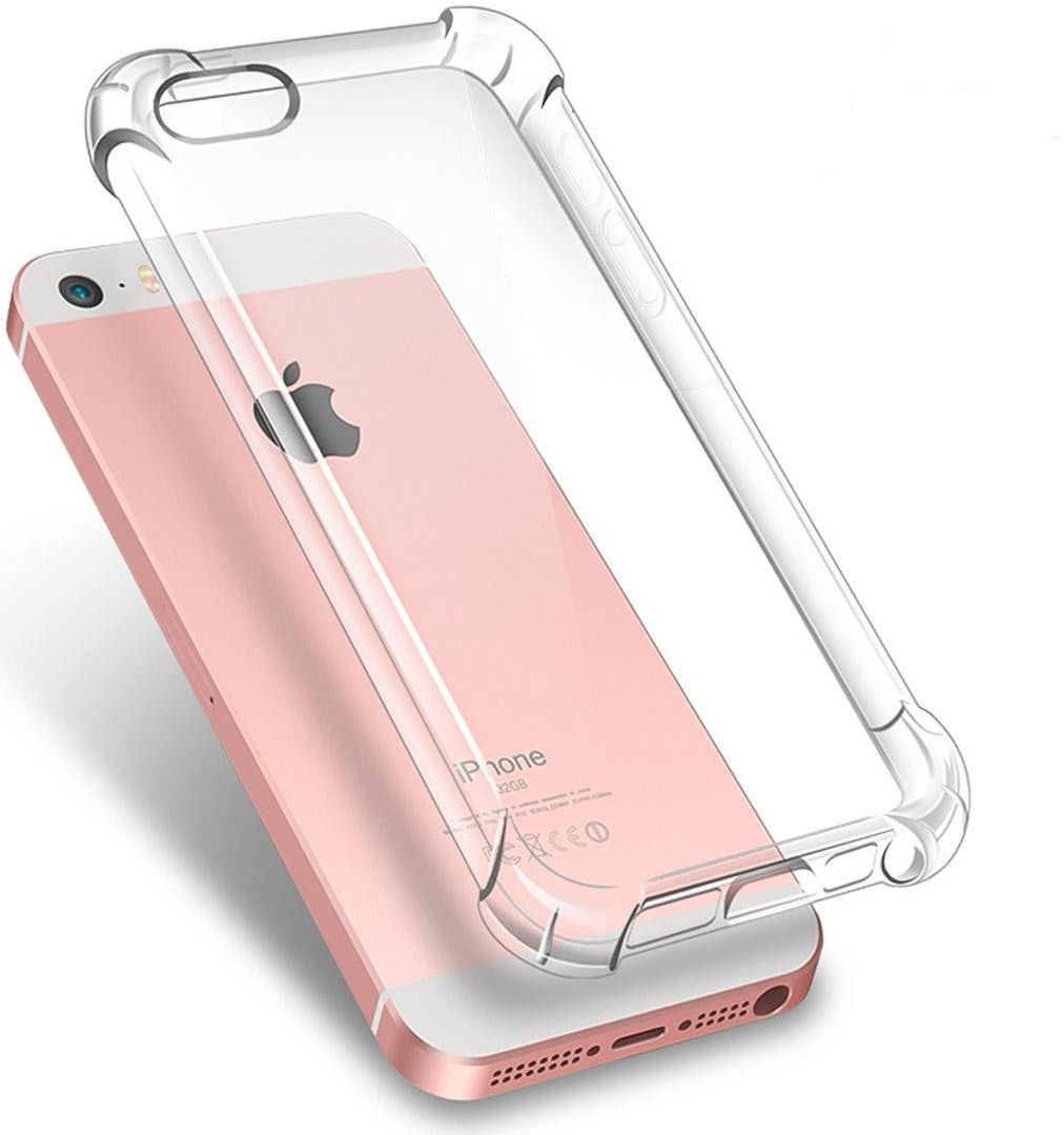 Apple iPhone 5/5s/SE Schokbestendig Hoesje Transparant afbeelding 1