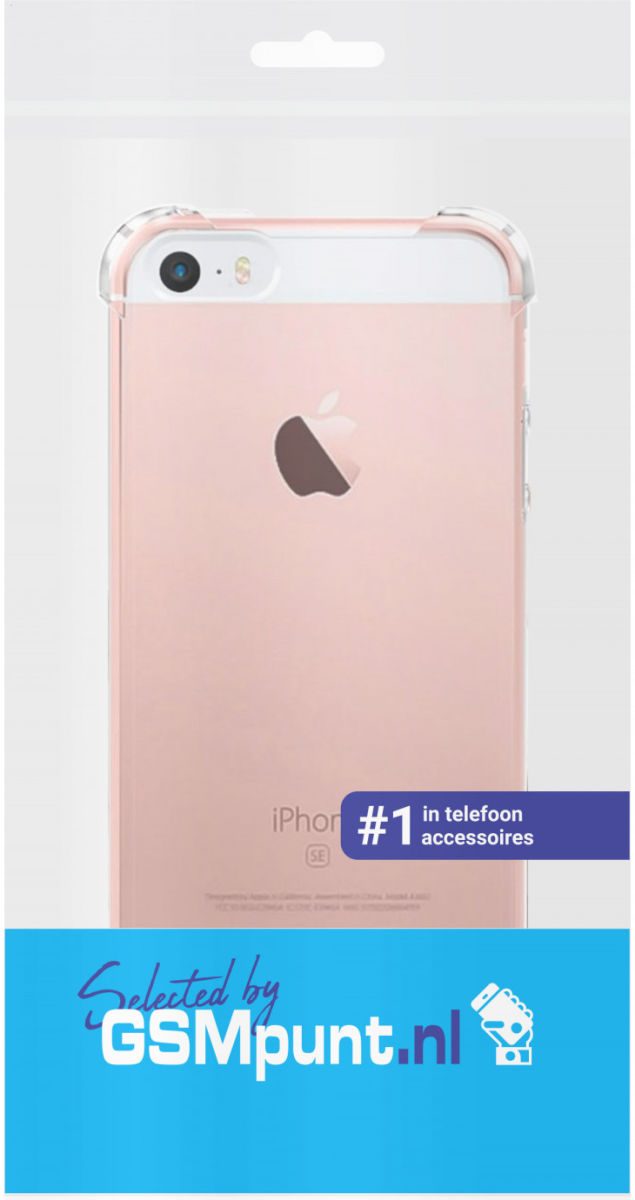 Apple iPhone 5/5s/SE Schokbestendig Hoesje Transparant afbeelding 6