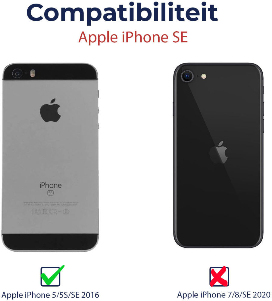 Apple iPhone 5/5s/SE Schokbestendig Hoesje Transparant afbeelding 2