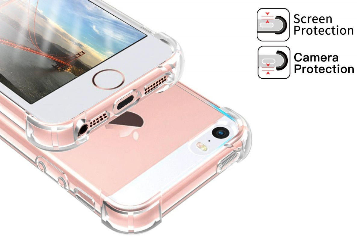 Apple iPhone 5/5s/SE Schokbestendig Hoesje Transparant afbeelding 10
